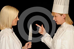 Two female chefs
