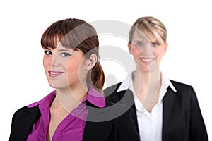 Two female executives