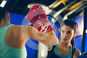 Two Females Sparring