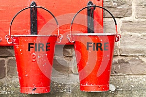 Two Fire Buckets