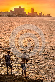 Two fishermen in Havana