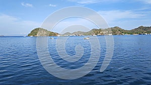 Two fishing boats go to catch fish