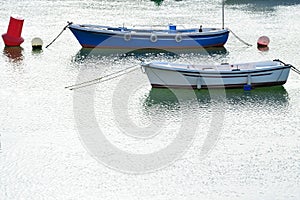 Two fishing boats in the lake during daytime