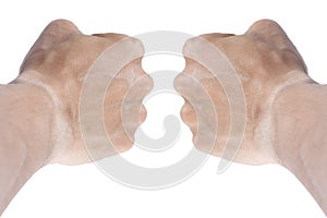 Two Fists and arms for pattern