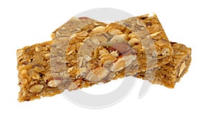 Two flax and almond seed granola bar