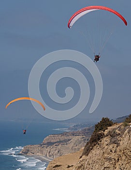 Two flyers off the cliff