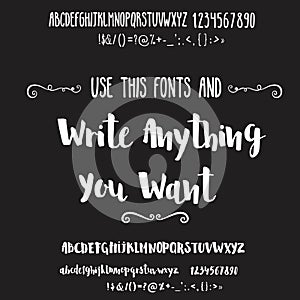 Two fonts collection for quotes and cards. photo