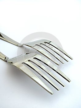 Two Forks on isolated background