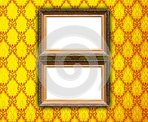 Two Frames on Patterned Background