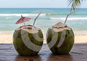 Tropical Coconut Drinks