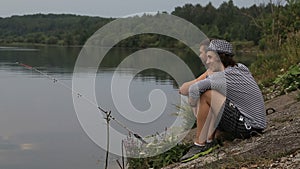 Two friends on a fishing