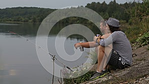 Two friends on a fishing