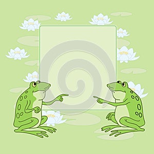 Two frogs photo