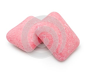 Two fruity chewing gum