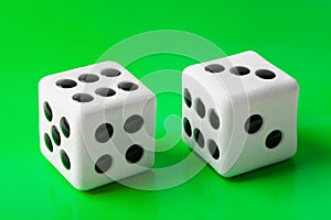 Two gambling dices