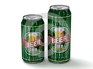 Two generic beer cans photo