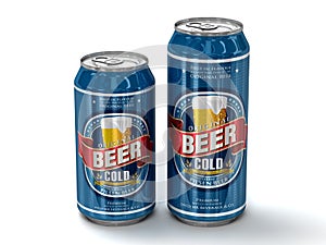 Two generic beer cans