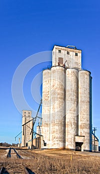 Two Giant Grain Elevators photo