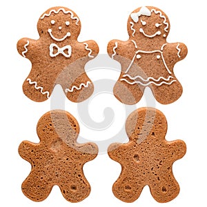 Two gingerbread man