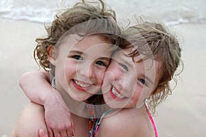 Two Girls at Beach