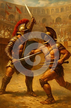 gladiators in arena