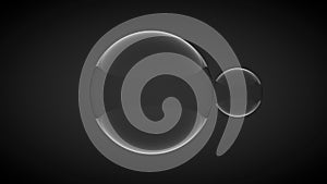 Two Glass balls. 3D render