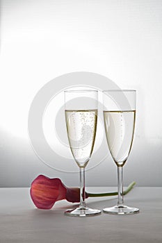 Two glasses of Champagne