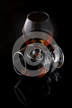 Two glasses cognac