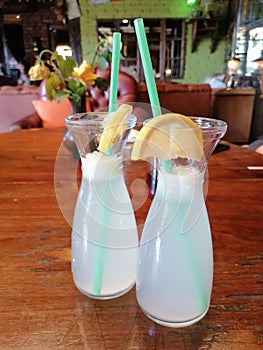 Lemonade in the restaurant
