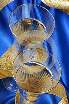 Two glasses of spumante photo
