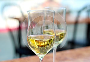 Two Glasses of White Wine