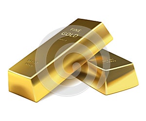 Two gold bars