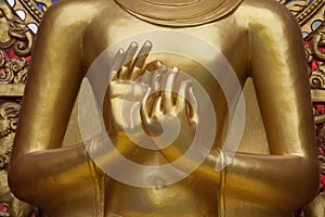 Two Gold hand of buddha.