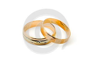 Two gold rings