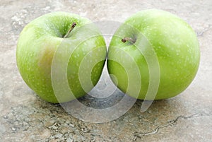 Two Granny Smith Apples