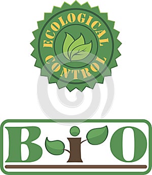 Two graphic elements for bio and eco design