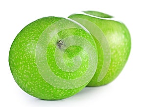 Two green apples