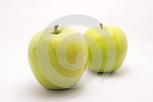 Two green apples