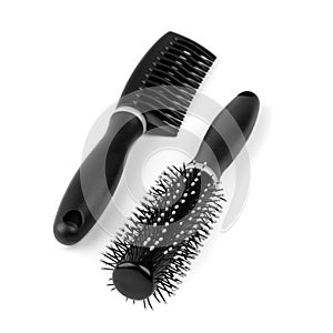 Two hairbrushes