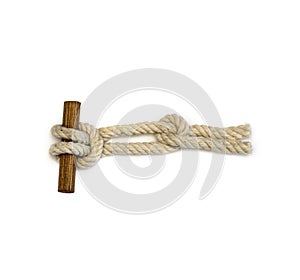 Two half hitches knot - nautical theme