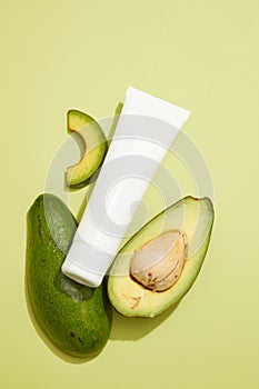 Avocado (Persea americana) has many benefits for skin and hair photo
