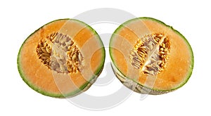 Two halves of melons photo