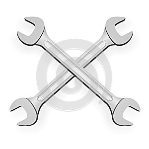 Two hand wrench tools spanners