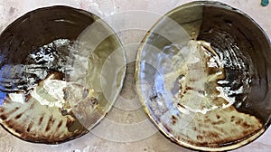Two handmade bowls ceramic