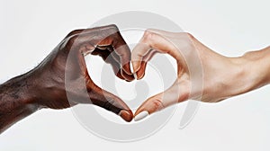 Hands Forming a Heart Shape.AI generated image