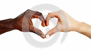 A Heart Hand Gesture. AI generated