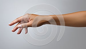Two hands reaching out, showing love and communication generated by AI
