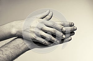 Two hands - tenderness