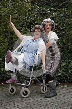 Two happy grannies