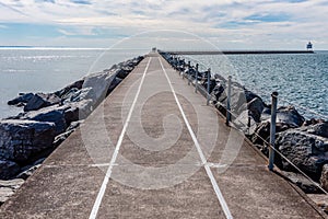 Two Harbors Jetty on Lake Superior